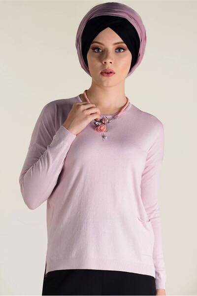 Alvina Cycling Collar Knitting Tunic 4503