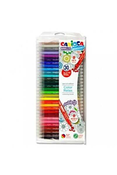 CARIOCA Bırello Süper Yıkanabilir Çift Taraflı Keçeli Boya Kalemi 30lu 42841