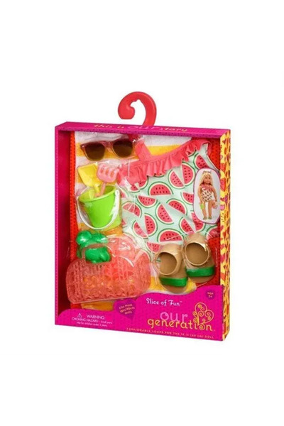 Our Generation Kıyafet - Watermelon Print Swimsuit BD30241Z