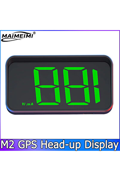Choice green Car Head Up HD Display M2 GPS Speedometer Speed KMH Digital HUD Windshield Projector For All C