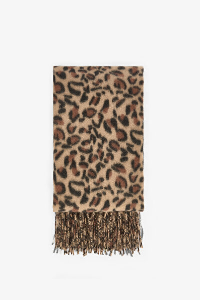 Penti Leopard Patterned Soft Textured Scarf