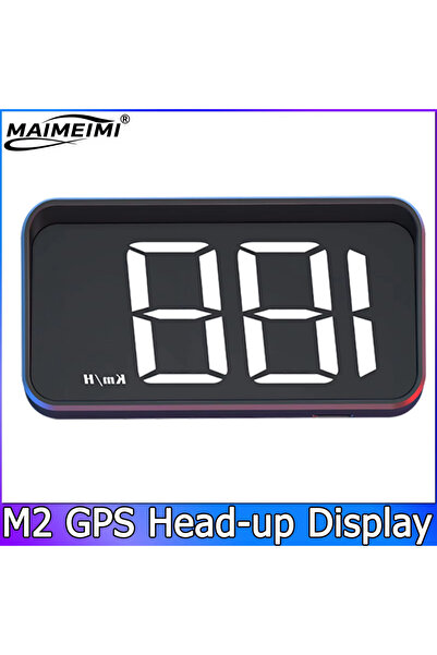 Choice1 WHITE Car Head Up HD Display M2 GPS Speedometer Speed KMH Digital HUD Windshield Projector For All C