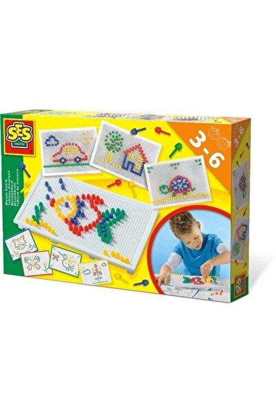 SES Creative Σετ Δημιουργικού Μωσαϊκού - Μωσαϊκός Πίνακας Παιχνιδιών με Πολύχ...