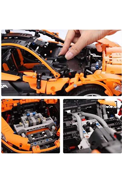 MOLDKING Mould King P1 Volkan Sarı Yarış Arabası Uzaktan Kumandalı Technic Puzzle 13090S