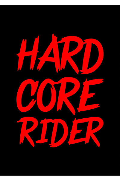 Genel Markalar Hard Core Rider Sticker Cam Sticker Oto Sticker 14X18 Cm