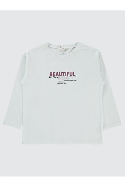 Civil Girls Beautiful Baskılı 6-9 Yaş Sweatshirt - Beyaz7-8 Yaş