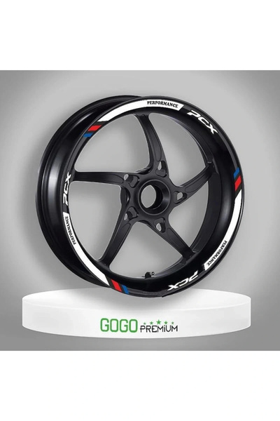 Genel Markalar M POWER BEYAZ HONDA PCX UYUMLU 1 SET JANT ŞERİDİ