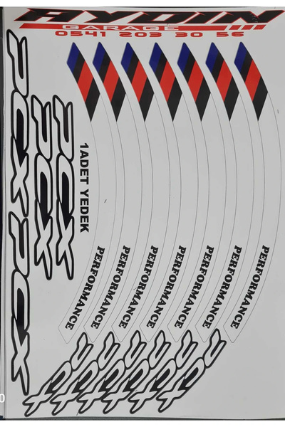 aydın garage HONDA pcx Uyumlu beyaz 1 Set Jant Şeridi