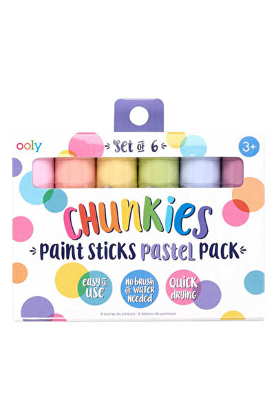 Ooly Chunkies Pastel Boya 6’lı Pastel Renkler 126-018