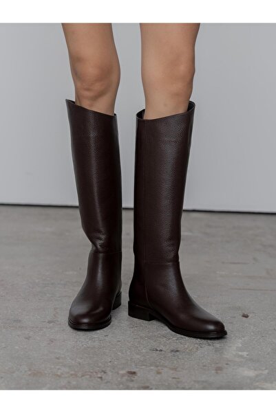 ECENİN BUTİĞİ Adore Kahve Deri Hakiki Deri Kadın Çizme