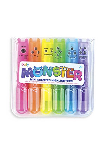 Ooly Monster Mini Kokulu 6lı Highlighter 130-24