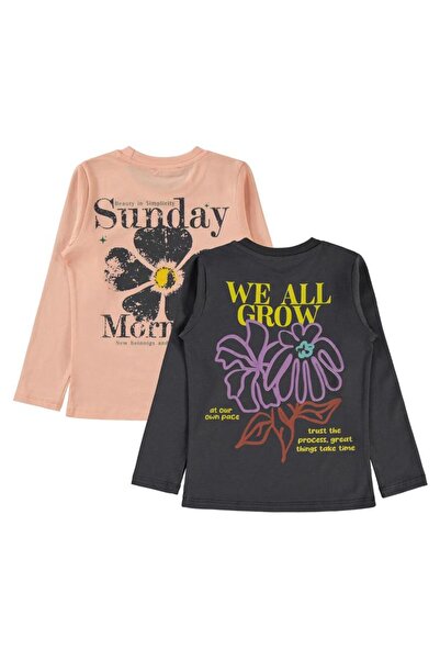Civil Girls Sunday Printed 2-Pack Sweatshirt for Ages 5-13 - Standard 9-10 Years