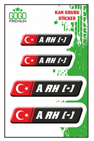 Gogo Kan Grubu Sticker Ab Rh Uyumlu