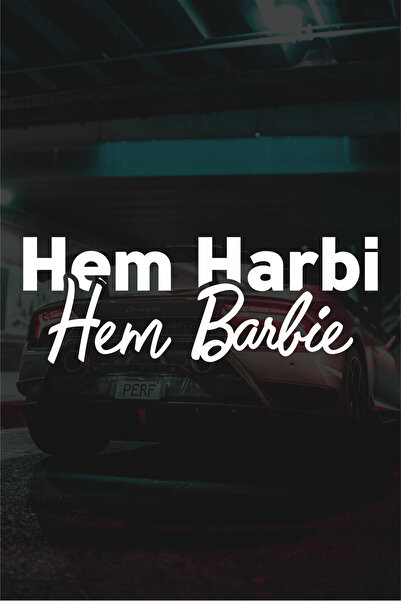 Pixel 20 X 7 Cm Autocolant pentru mașină Hem Harbi Hem Barbie Autocolant pentru geamuri auto