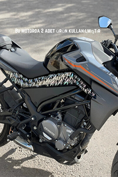 aydın garage Dekoratif Hologramlı Hahaha Sticker Motor-araba-kask Için Etiket...