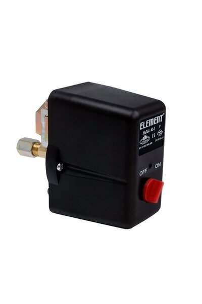 Element Hidrofor Basınç Şalteri 1-6 Bar Tahliyeli On/Off Monofaze 1/2 Bağlantılı