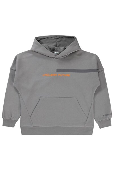Civil Boys Unclear Future Baskılı 10-13 Yaş Sweatshirt - Gri10-11 Yaş
