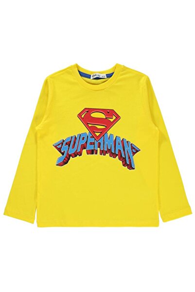 Superman Printed 10-13 Years Old Sweatshirt - Yellow10-11 Years Old