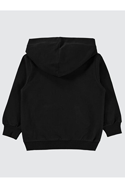 Civil Boys Qr Kod Etiketli Kapşonlu 2-5 Yaş Sweatshirt - Siyah 4-5 Yaş