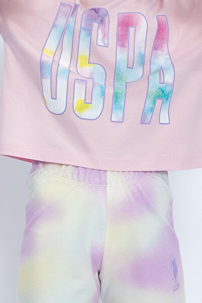 U.S. Polo Assn. U.S. Polo Assn Kız Çocuk Pembe Şort Takım