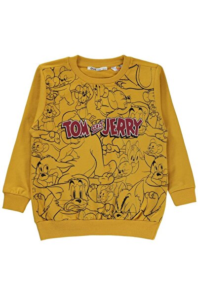 Civil Boys Tom And Jerry Baskılı 2-5 Yaş Sweatshirt - Hardal2-3 Yaş
