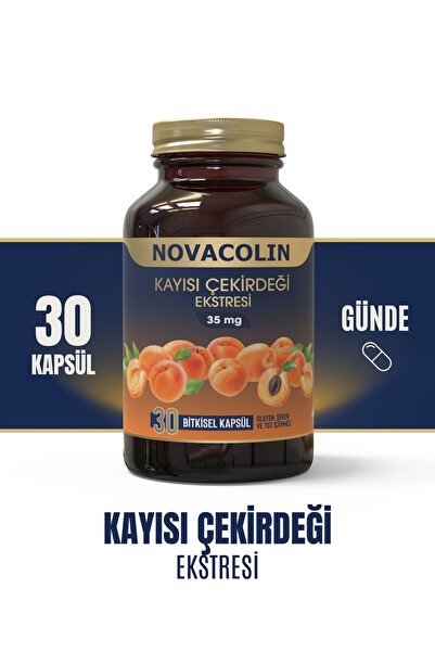 NOVACOLIN Kayısı Çekirdeği Ekstresi 30 Bitkisel Kapsül