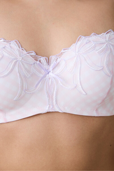 Penti Lotus Broderie Pembe Straplez Sütyen