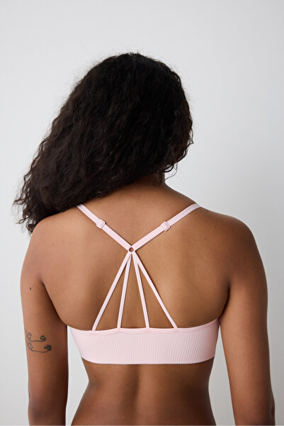 Penti Ribbed Micro Bonding Pembe Üst