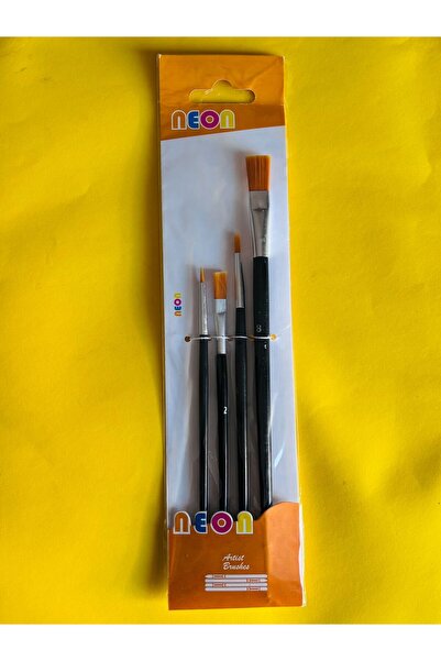Neon plus HKD 143- 4 lu sulu boya fırça seti (2,2,4,8 numara)