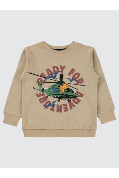 Civil Boys Erkek Çocuk Sweatshirt 2-5 Yaş Taş Rengi