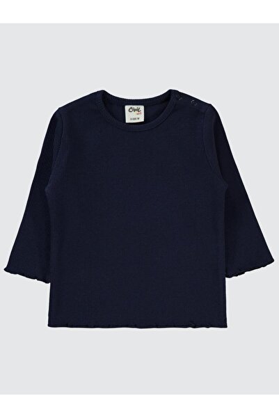 Civil Baby Sleeve Detail Detailed 6-18 Months Sweatshirt - Navy Blue 18-24 Months