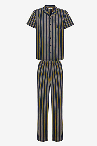 Penti Stripe Çok Renkli Gömlek Pijama Takımı