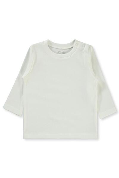 Civil Baby 3-9 Months Unisex Single Top - Ecru 6-9 Months