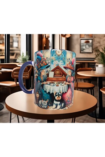 Mugs and love Çay saati vintage tasarım kaliteli porselen kupa