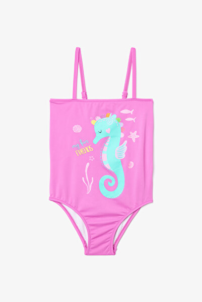 Penti Pembe Kız Çocuk Sweet Seahorse Straplez Mayo