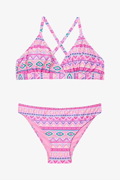 Penti Genç Kız Texas Etnik Desen Üçgen Bikini Takımı