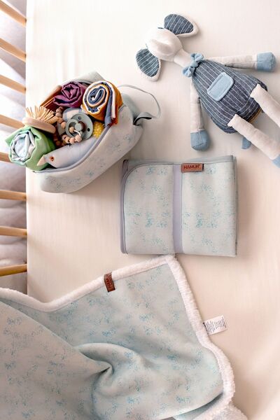 HAMUR Fluffy Baby Blanket 80X100 Solid Green Swaddle Stroller Double-Sided Sheep Wool Blanket 100X80