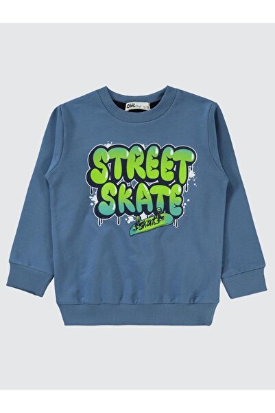 Civil Boys Hanorac Street Skate cu imprimeu pentru 2-5 ani - Albastru