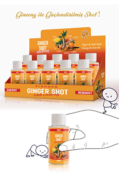 FiShake Ginger - Ginseng Shot / Zencefil Shot ( 10 x 50 ML )