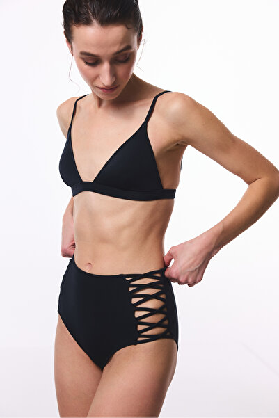 Penti Siyah High Fashion Yüksek Bel Bikini Altı