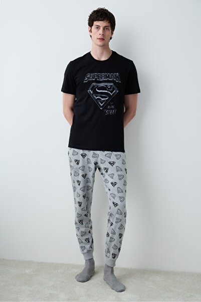 Penti Superman Çok Renkli Cepli Pantolon Pijama Takımı