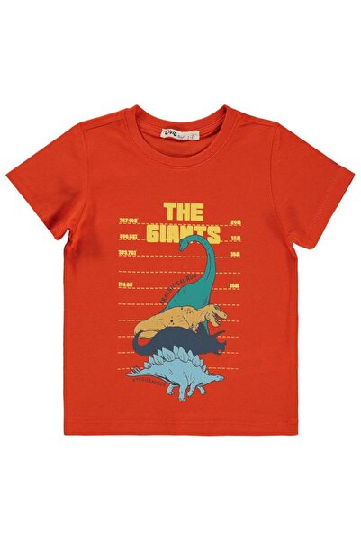 Civil Boys Μπλουζάκι με στάμπα The Giants για 2-5 ετών - Κόκκινο για 3-4 ετών