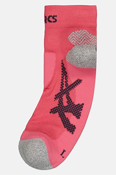 Asics جوارب رجالية للكاحل بشعار العلامة التجارية، زوج واحد، وردي