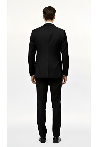 İgs Erkek Siyah Regularfit / Rahat Kalıp Takım Elbise