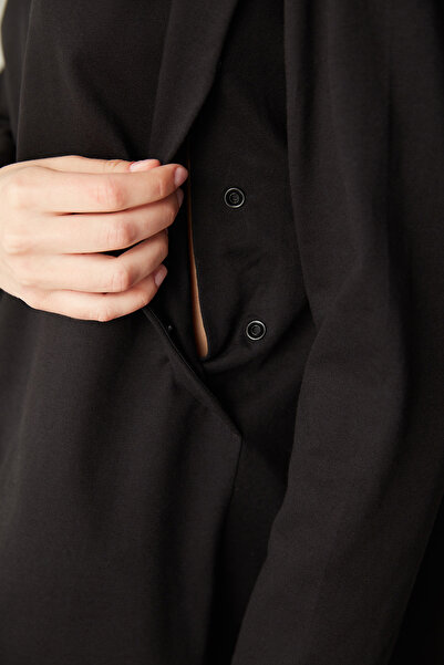 Penti Pregnant Black T-Shirt Pajama Top