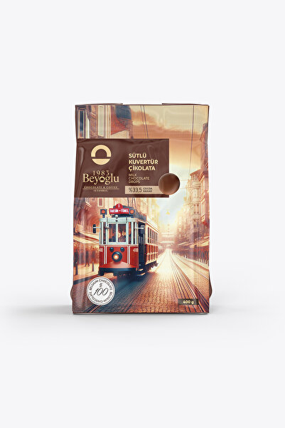 1983 Beyoğlu Sütlü Kuvertür Çikolata - 400 Gr