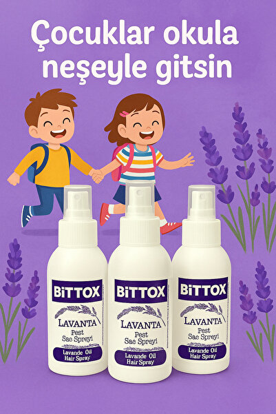 Bittox Bit Kovucu Lavanta Yağlı Saç Spreyi 100 Ml-3 Adet