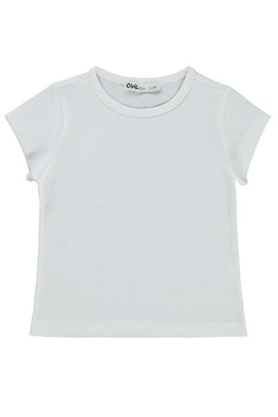 Civil Girls 2-5 Years Girl's White T-Shirt