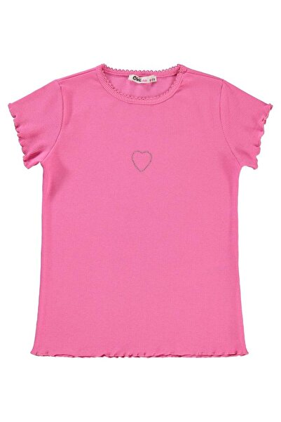 Civil Girls Srce Štampano Majica za decu 6-9 godina - Fusya 7-8 godina