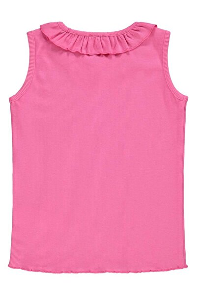 Civil Girls T-Shirt with Ruffled Collar for Ages 10-13 - Fusya Ages 11-12